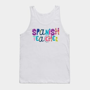 Cute Spanish Teacher Gift Idea Back to School Tank Top